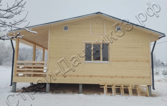 4 Каркасно-щитовой дом Д-34, 9х8м, 72 М², Ярославская область, Некрасовский район, село Диево-Городище. (9)